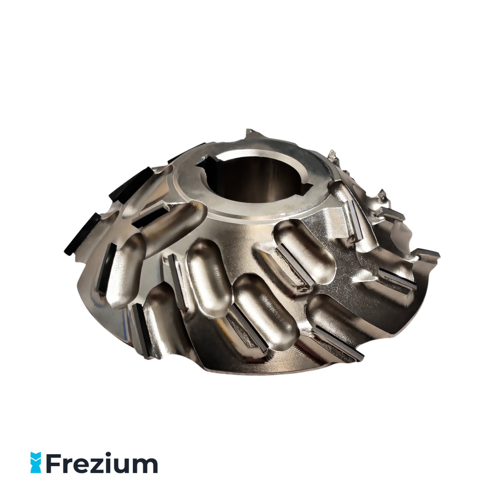 Фреза конусная алмазная по дереву для снятия фаски под 45 градусов "O.G.Germany" D125xS30xH30 Z21 PCD