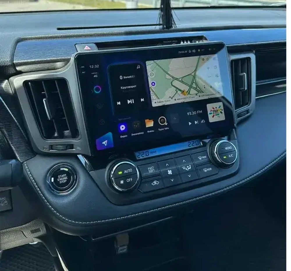 Магнитола для Toyota RAV4 XA40 2012-2019 - Teyes CC3-2K-360 на Android 10, 2K QLED, 6Гб+128Гб, CarPlay, 4G SIM-слот, 4 камеры в комплекте
