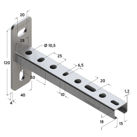 Консоль ТСА 28х18х1,2