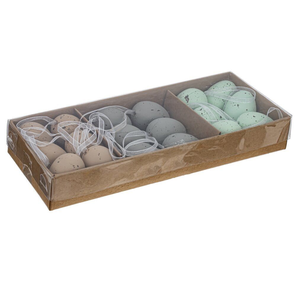 GAEM Набор из 18-ти изделий декоративных подвесных "Яйцо", L20 W8 H3 см