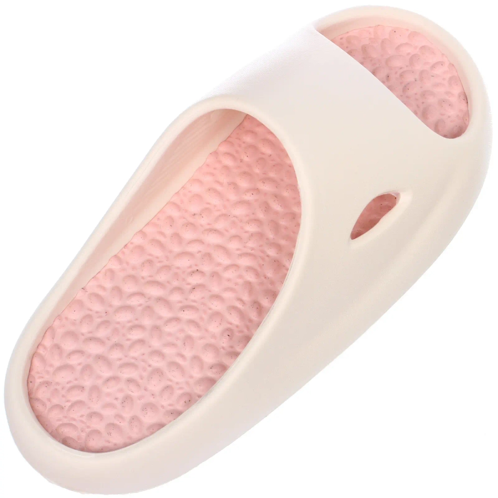 Шлепанцы женские «RELAX», цвет белый, розовая стелька, р-р 36-37