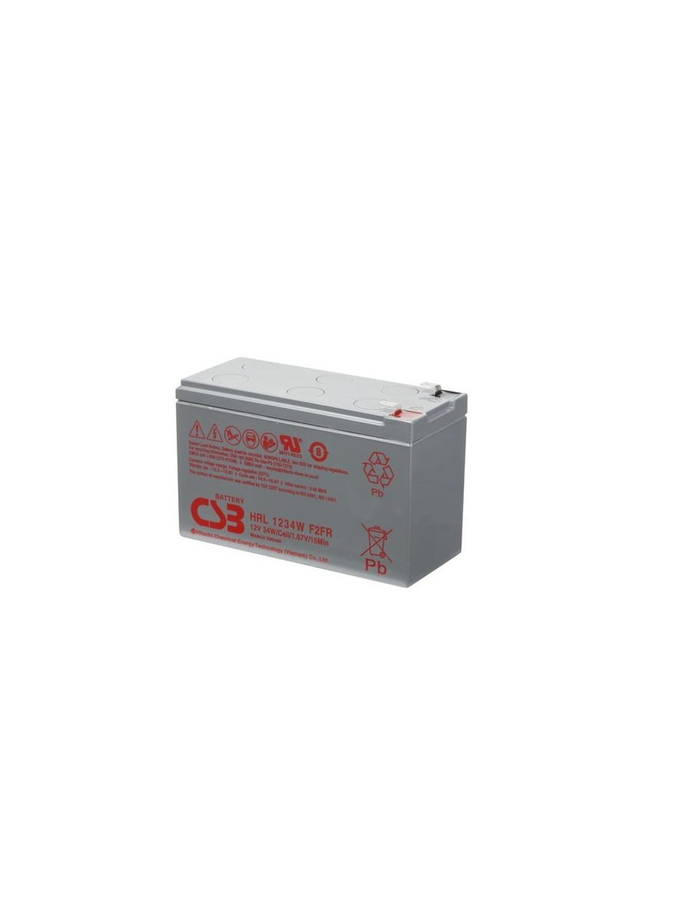 Аккумулятор 12В 9А.ч CSB HRL1234W F2 FR CSB