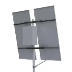 Автономная система освещения на опоре (2 солнечные панели 585 Вт)