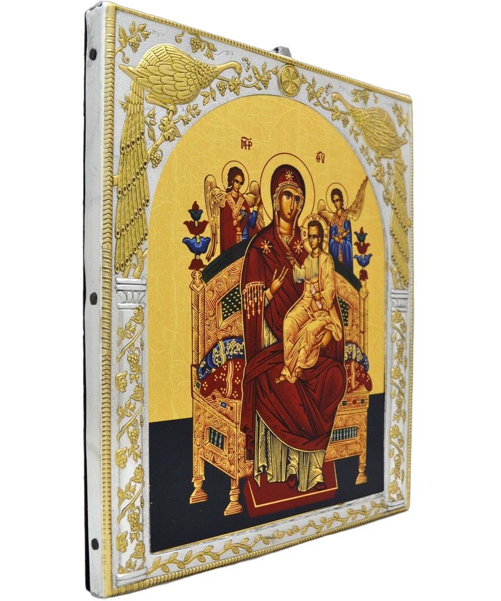 Всецарица. Икона в серебряной ризе.