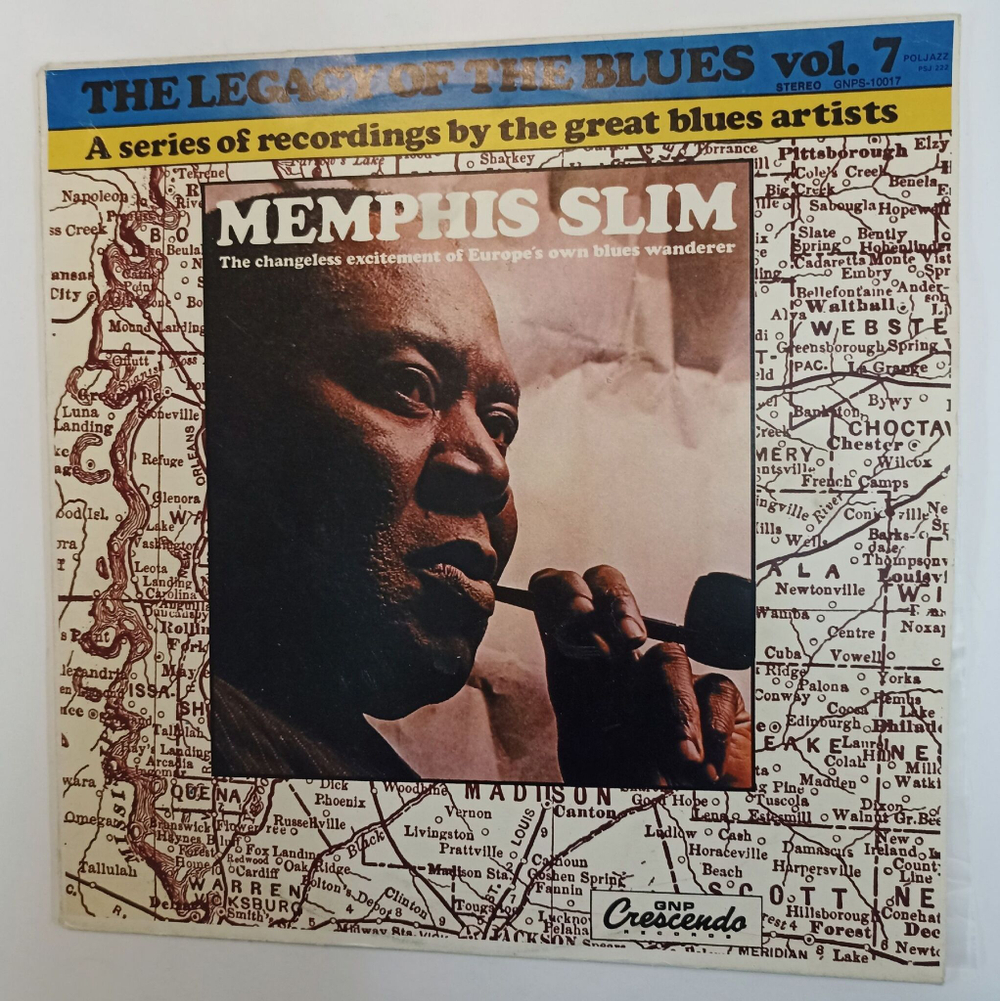 Винтажная виниловая пластинка LP Memphis Slim The Legacy Of The Blues Vol. 7 (Польша 1976)