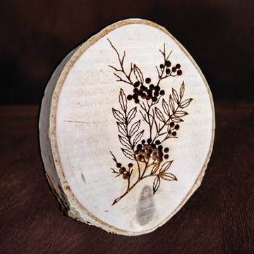 Подставка под горячее"Спил берёзовый малый" серия "Растения"