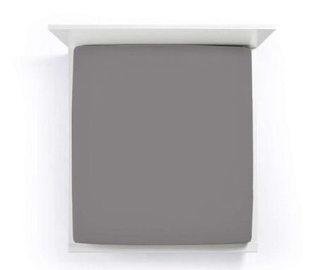 Простыня на резинке 180x200-200x220 Formesse Bella Donna Premium 0215 Light Anthracite