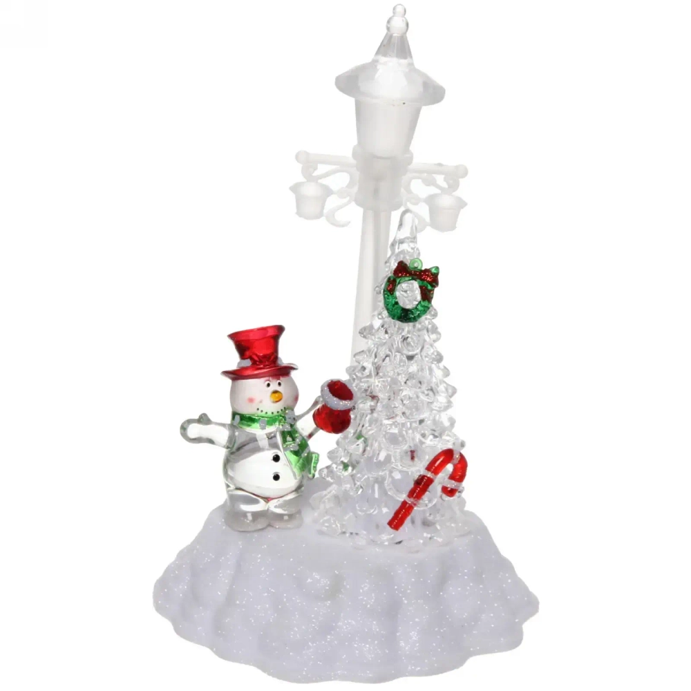 Сувенир с подсветкой «Новогодний фонарь» 21 см