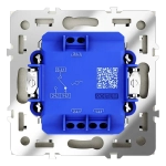 Проходной переключатель встраиваемый VOLTUM S70 одноклавишный с подсветкой 10А, (шелк)