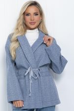 Пальто- пиджак (серо-голубое) П11549 LT Collection