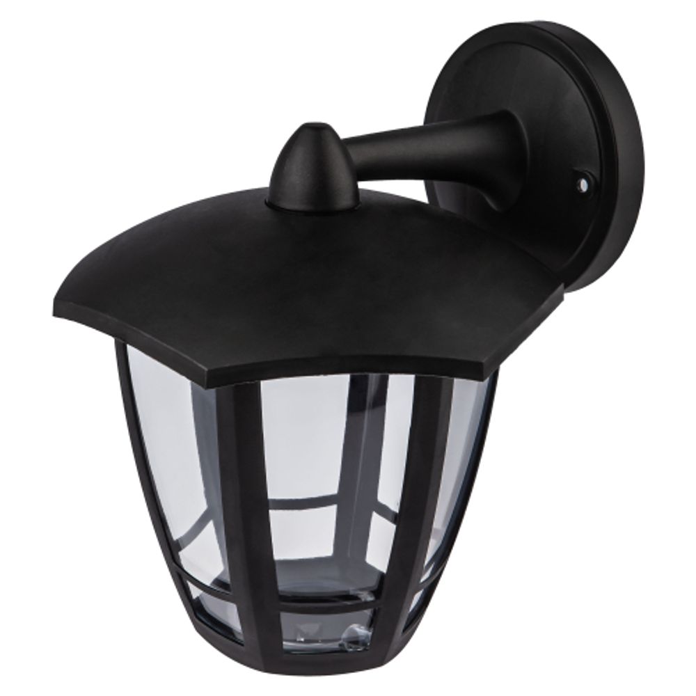 Садово-парковый светильник ЭРА НБУ 07-40-004 Дели 3 черный 6 гранный настенный IP44 Е27 max 60Вт | Садово-парковые светильники
