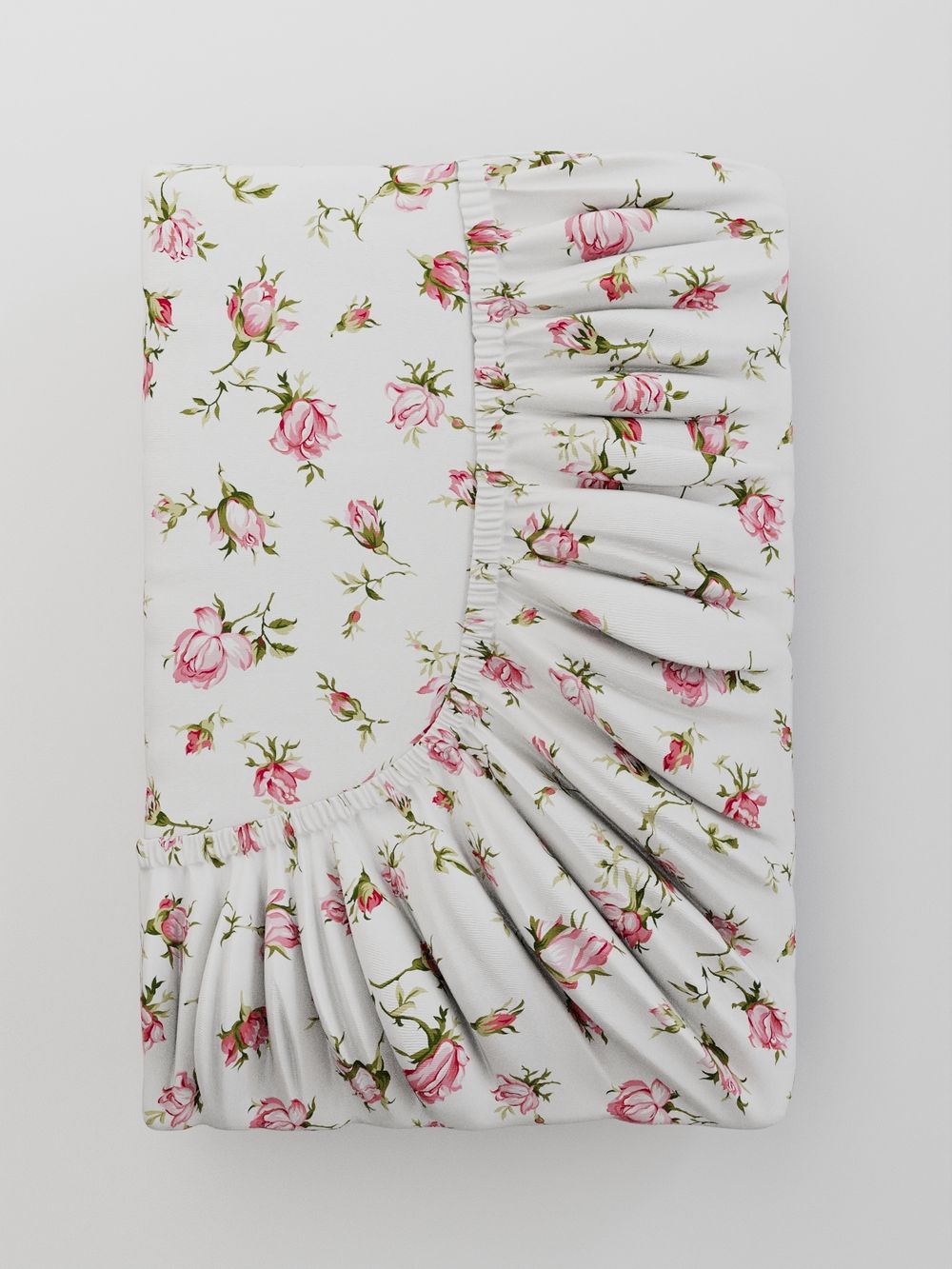 Простынь на резинке Anna Maria "Розовые бутоны" 140х200 см