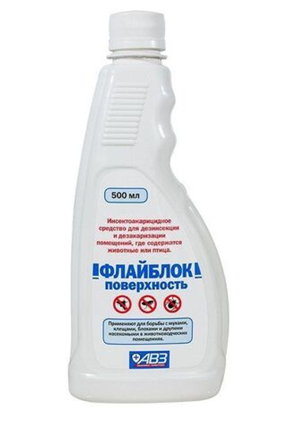 Флайблок поверхность средство для обработки помещений от насекомых, 500 мл