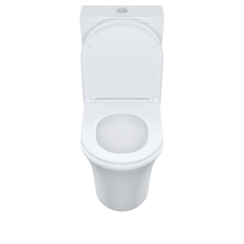 Унитаз-компакт безободковый IDDIS STNRDSEi24 "Stone" прям. вып,сиденье дюропласт.,микролифт2-кн арм