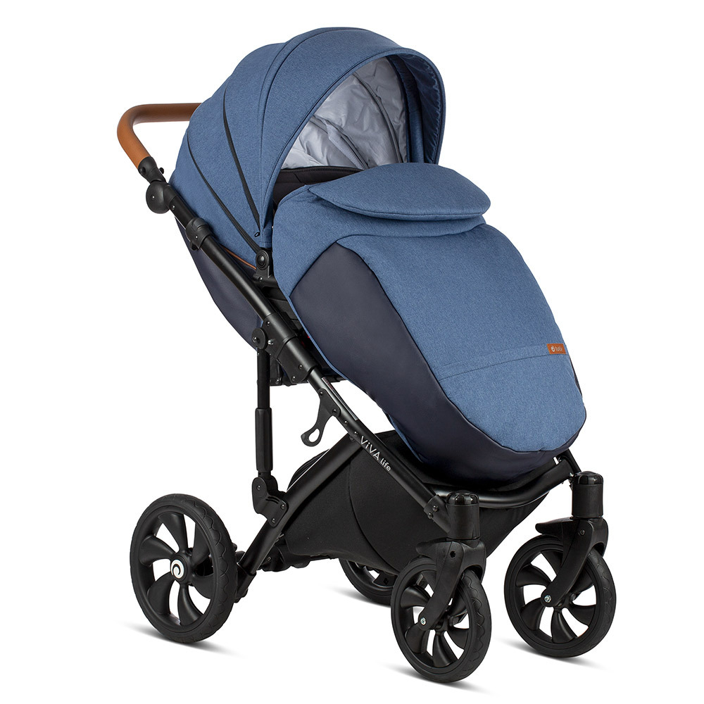 Коляска Tutis Viva Life 3 в 1 New 2019 BLUE INDIGO №076 (Синий)