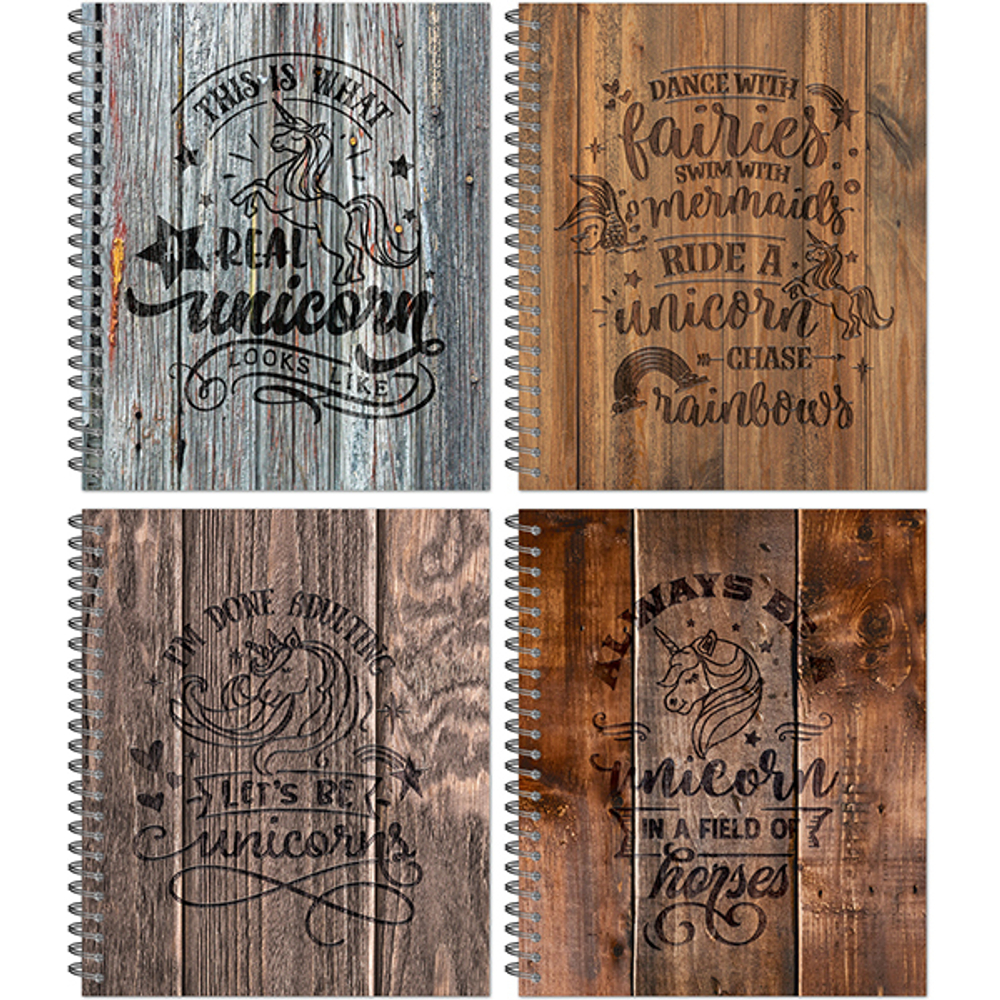 НОВИНКА! Тетрадь общая 48 листов на металлическом гребне "Unicorns"