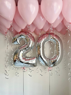 Воздушные шары на день рождение девушке №3806