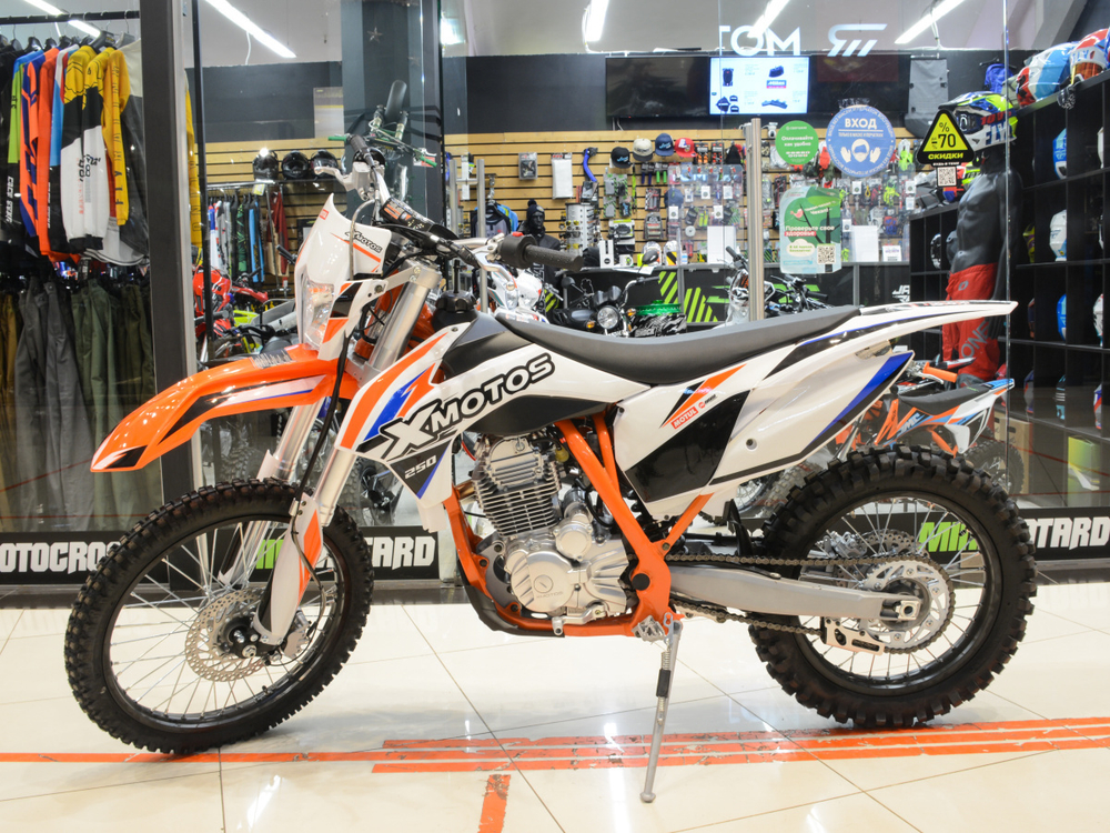 Мотоцикл XMOTOS Racer Pro 250 Enduro 21/18 2021 (Белый)