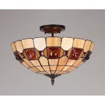 Люстра потолочная 3*Е27 OML-80503-03 цветного искусственного стекла Almendra Omnilux