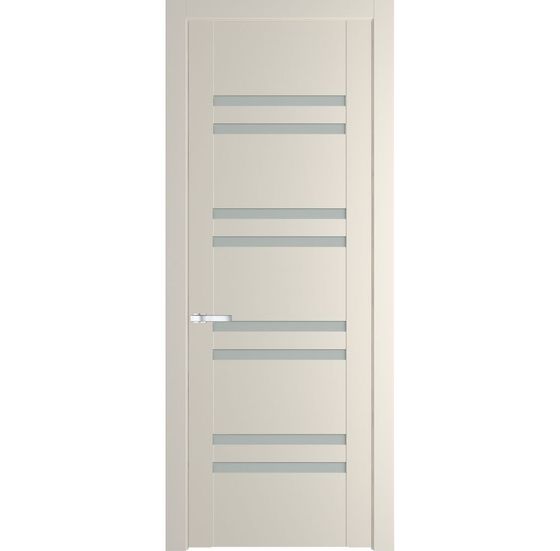 Межкомнатная дверь эмаль Profil Doors 1.6P кремовая магнолия стекло матовое