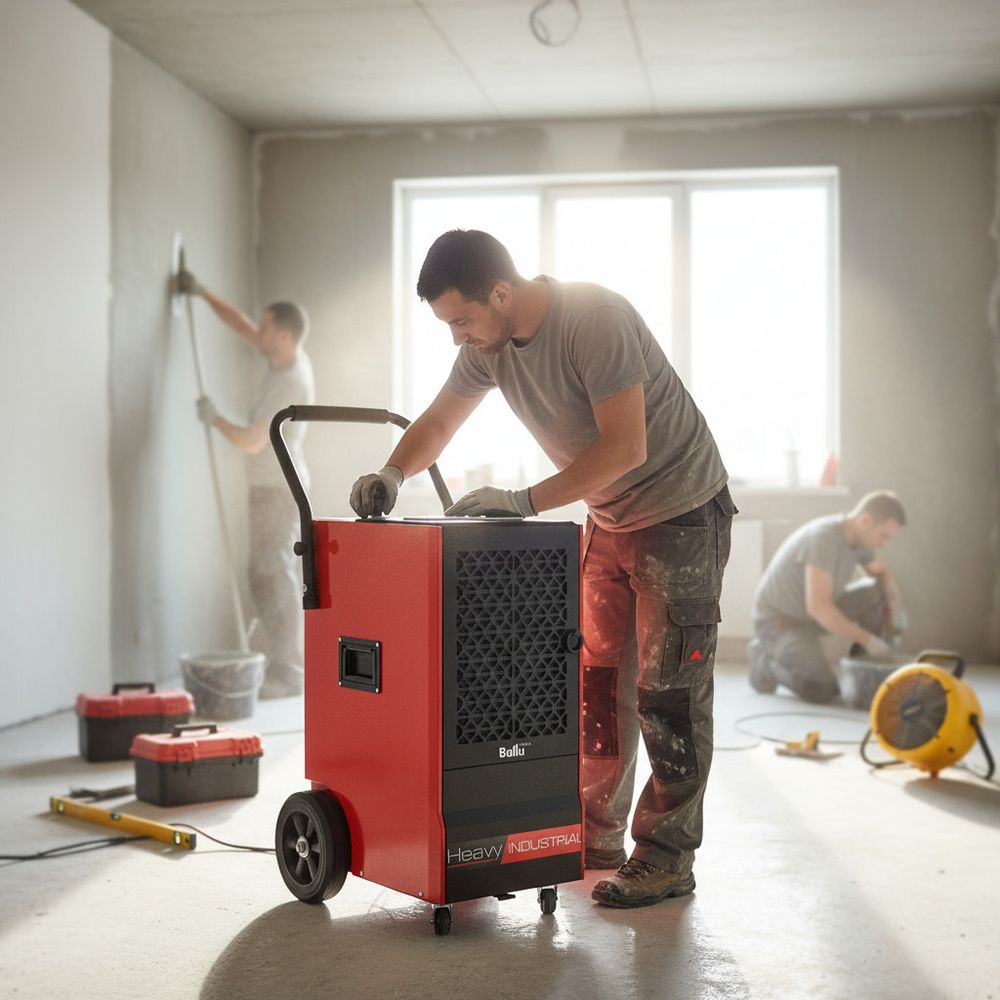 Осушитель воздуха Ballu BDI-70L профессиональный - [до 70 л. за сутки / для S≈100 м²]