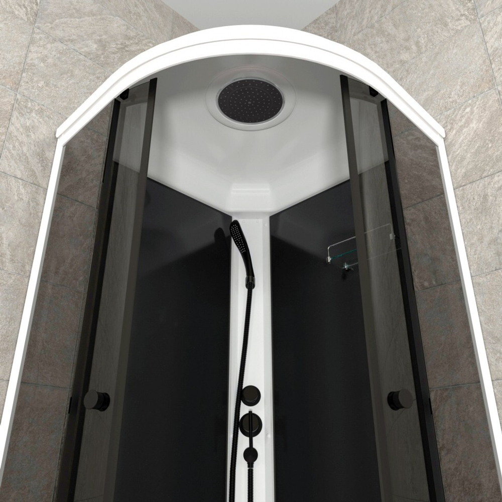 Душевая кабина Triton Грэй А 90x90 (черный)