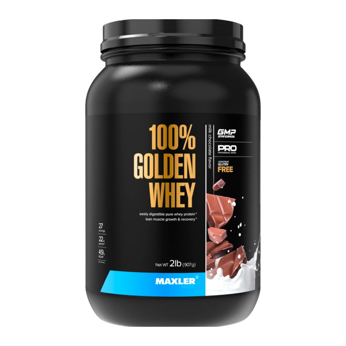 Сывороточный протеин &quot;Молочный шоколад&quot;, Golden Whey 2 lb Milk Chokolate, Maxler, 907 г