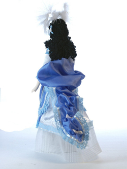 Кукла коллекционная Анна Каренина, в платье с турнюром конца 19 в.