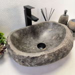 Раковина из речного камня RS-63557 (46*36*15) 0122