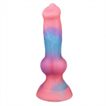 Космический фаллоимитатор c присоской ROSYLAND светящийся в темноте (Цвет: разноцветный)