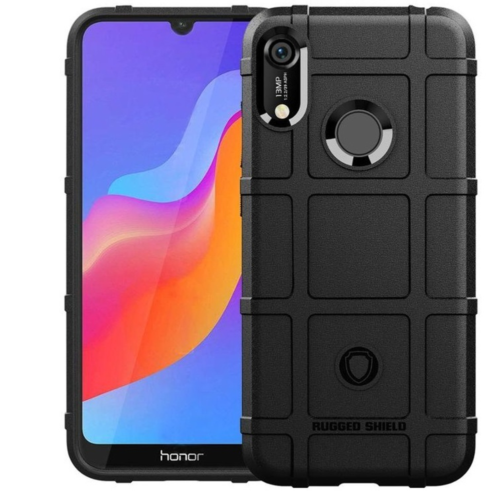 Чехол для Huawei Y6 2019 (Honor 8A Pro) цвет Black (черный), серия Armor от Caseport