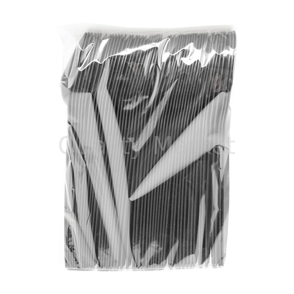 Ложка  (чёрная) 170 мм  кукурузный крахмал (50шт/2000шт)