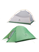 Палатка туристическая Naturehike Сloud Up 1 NH18T010-T 20D одноместная сверхлегкая с ковриком, синяя, 6927595783276