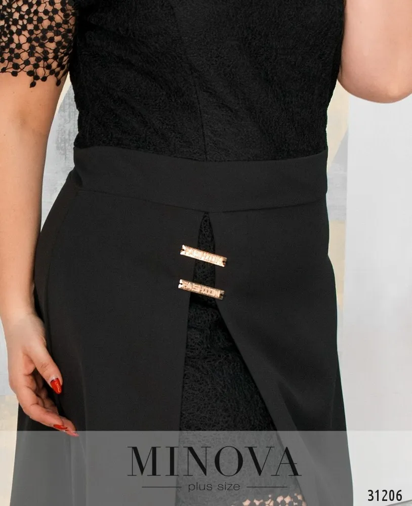 Платье 347-черный Minova