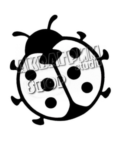 Трафарет для блеск тату "Божья коровка