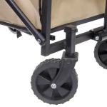 Тележка садовая складная 4 колеса 75*48*49/89см. бежевая