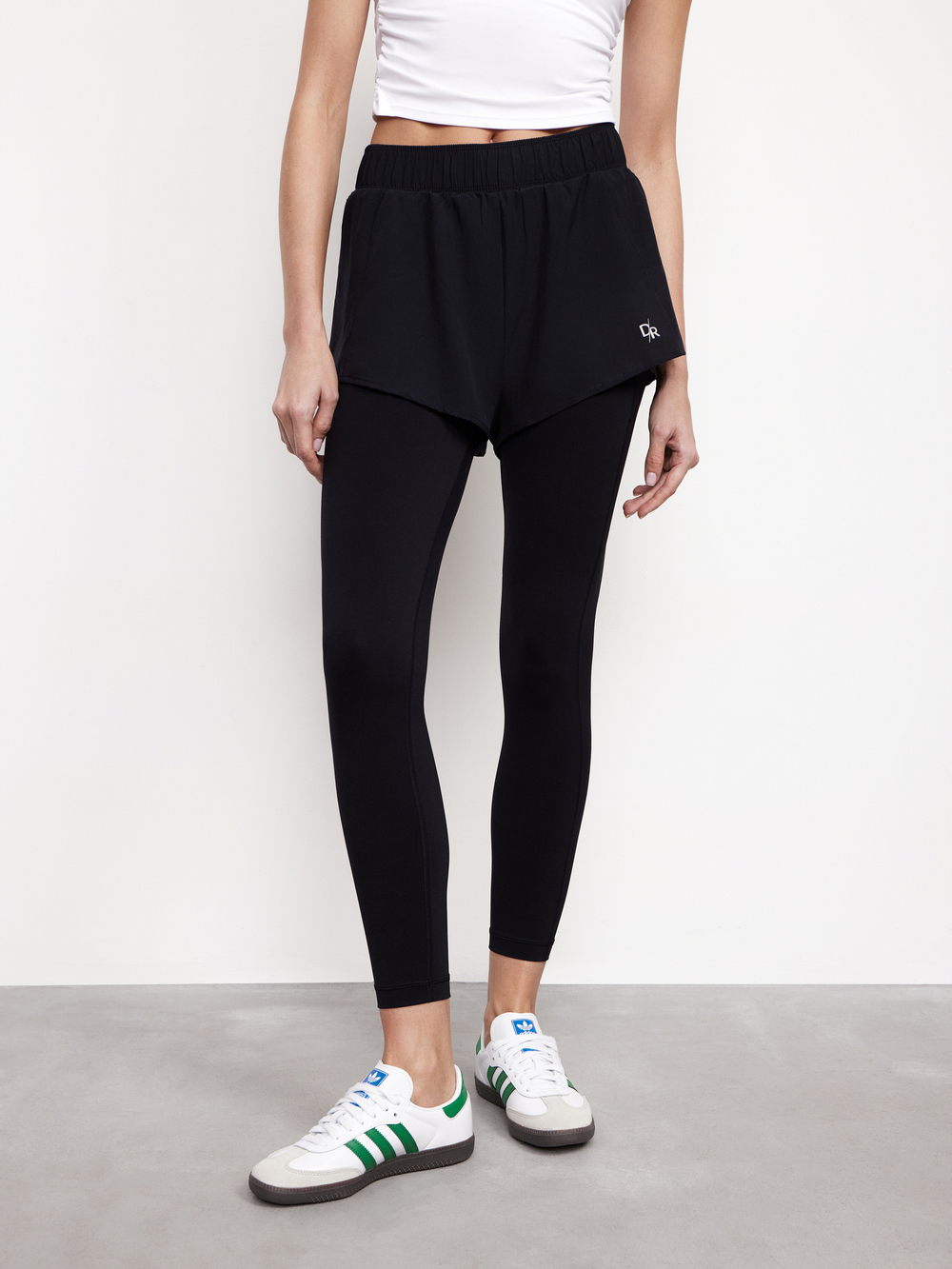 Лосины Active Leggings 2 в 1 in Black