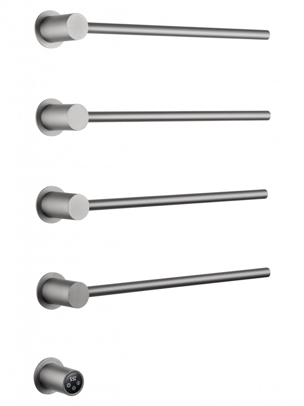 Полотенцесушитель электрический встраиваемый WONZON & WOGHAND HAMBURG, Брашированный никель (WW-AL314-BR)