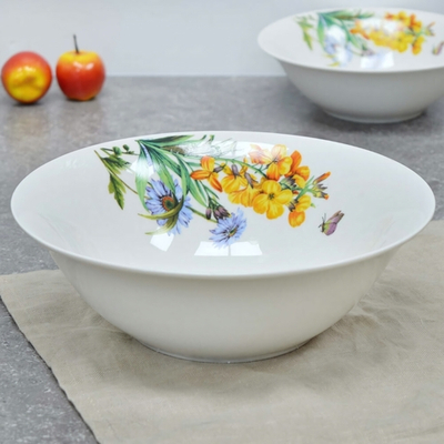 Салатник 20см Луговые цветы