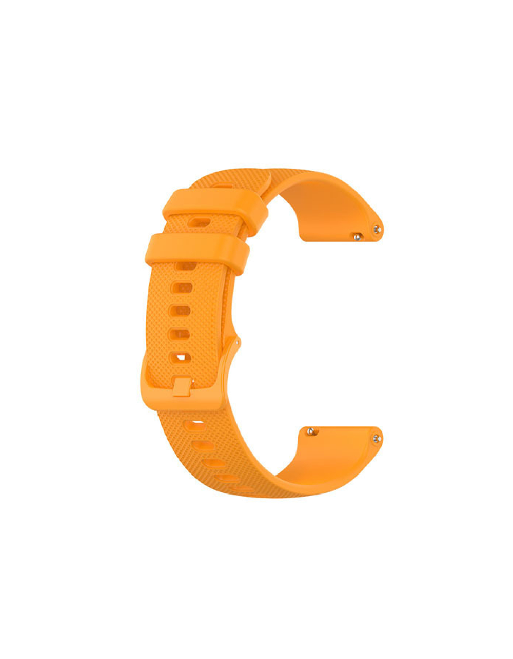 Ремешок 22 мм для Garmin Vivoactive 4, Venu 2 силиконовый быстросъемный Оранжевый