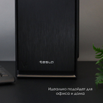 Корпус TESLA 3205BM, Без БП, ATX, чёрный, 2xUSB2 (TSL-3205-BM)