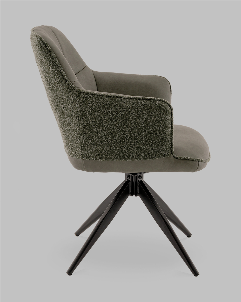 Стул обеденный Naya зеленый экокожа букле