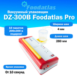 Вакуумный упаковщик c удалением жидкости DZ-300B Foodatlas Pro