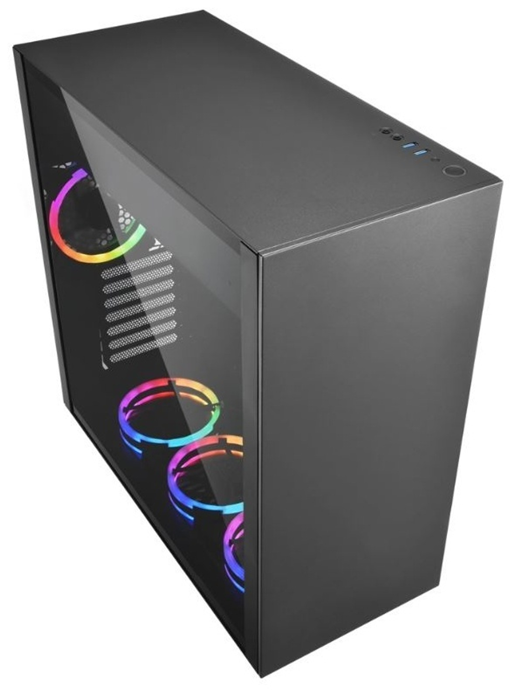 Корпус Sharkoon PURE STEEL RGB Bk черный
