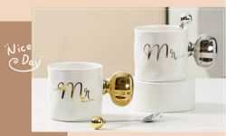 GAEM Кружка с ложкой, 300 мл, L14 W9 H8,5 см, 2в.