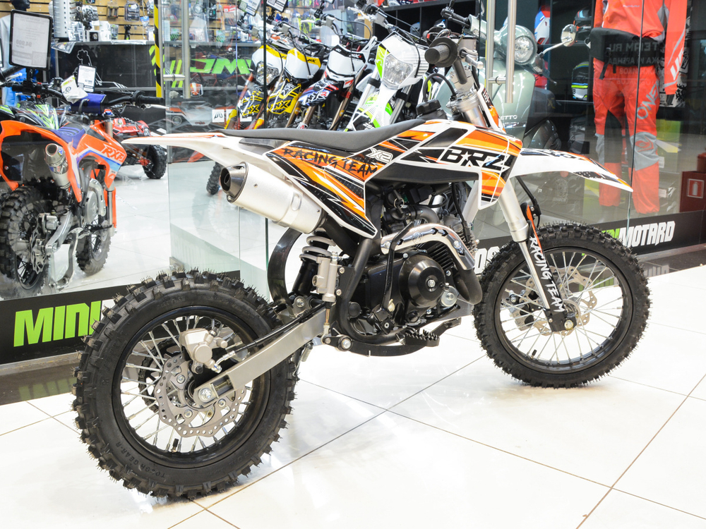 Питбайк BRZ X2 110cc 14/12 (полуавтомат)