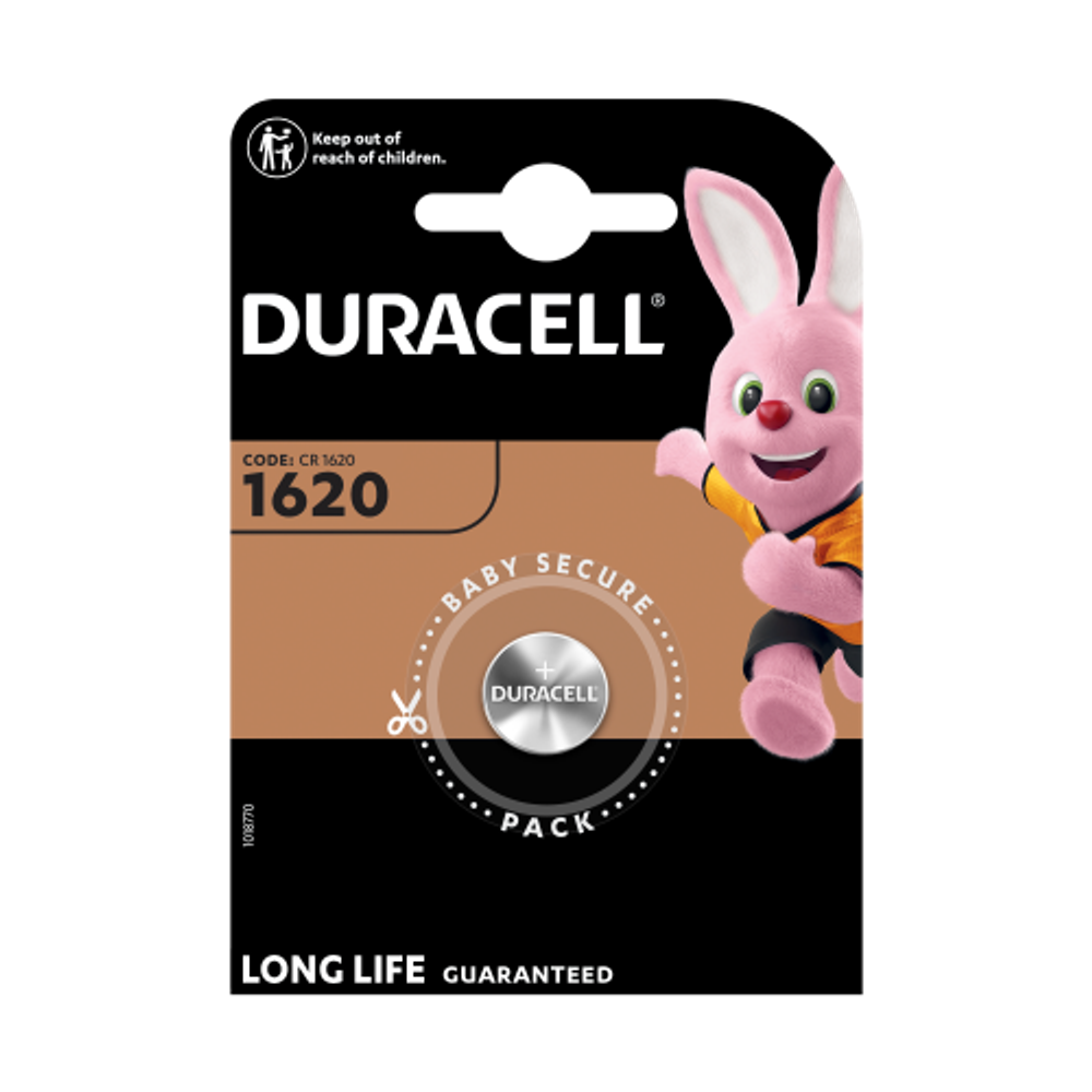 Батарейки Duracell 5007990 1620-1BL литиевая 3v 1шт. | Батарейки Литиевые