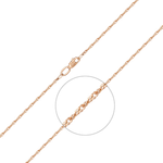 Цепь из красного золота (плетение сингапур) Артикул: 21-0703-025-1110-17