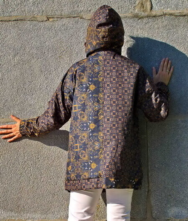 Куртка "Горы и Вода", по мотивам пейзажа китайского художника Гун Сианя, 17 век