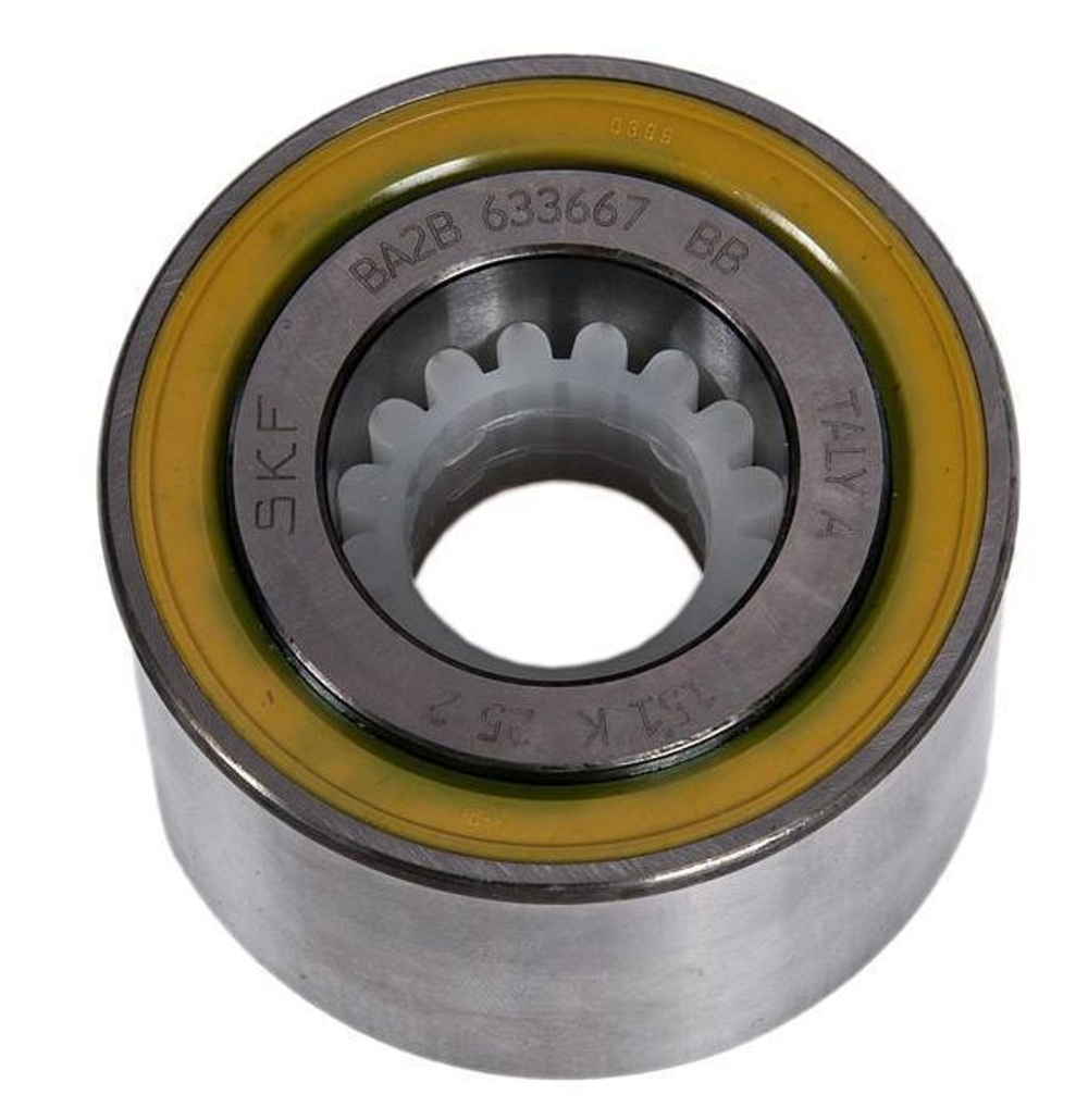 Подшипник Двухрядный BA2B 30x60x37 для стиральной машины Indesit, Ariston, ELECTROLUX, ZANUSSI, AEG, Gorenje, Candy желтый пыльник